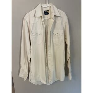 Wrangler Brushpopper Western Vintage Shirt 16-35 Extra Long Tails Cowboy